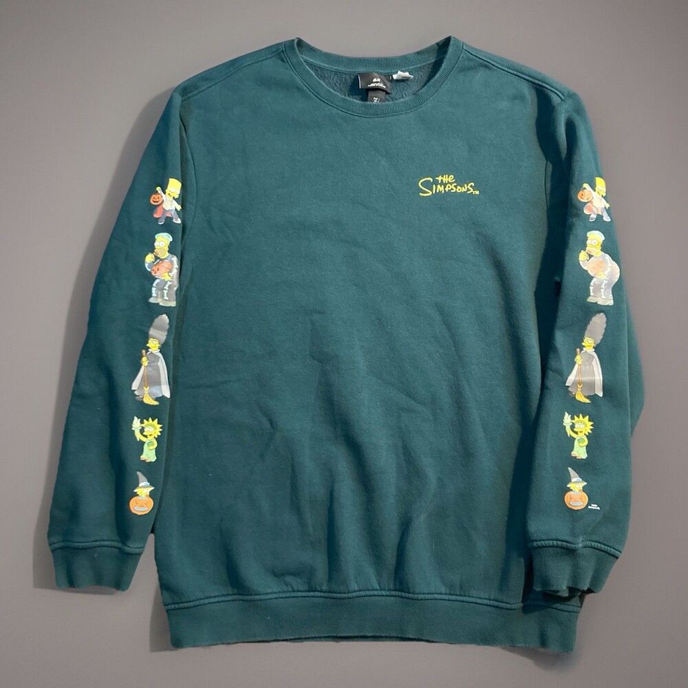 H&M Simpsons Tree House of Horror Halloween Sweatshirt Size Large